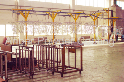 Chair leg powde coating line